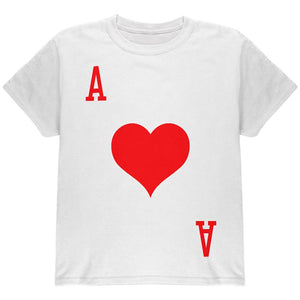 Halloween Ace of Hearts Card Soldier Costume All Over Youth T Shirt