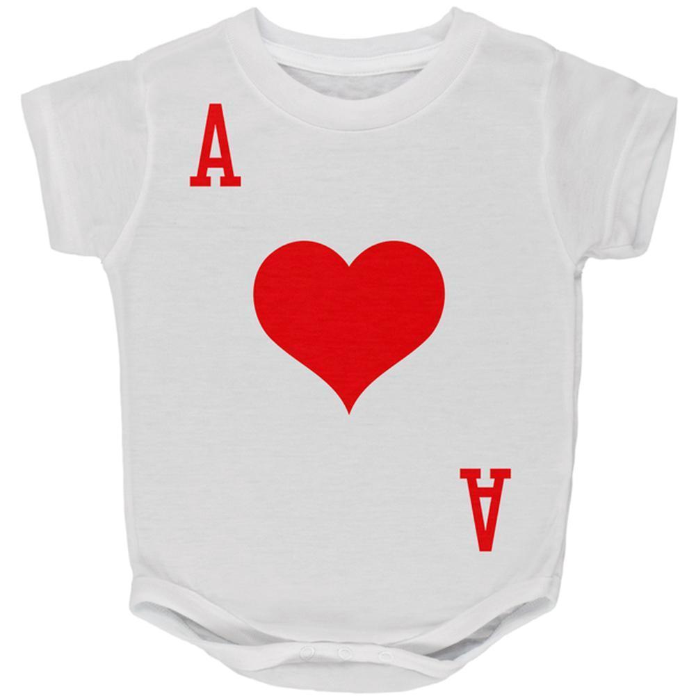 Halloween Ace of Hearts Card Soldier Costume All Over Baby One Piece