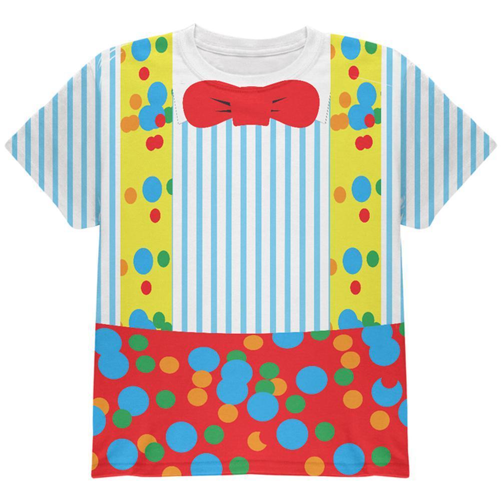 Halloween Clown Costume All Over Youth T Shirt