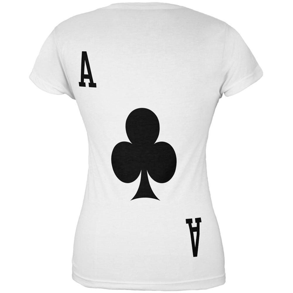 Halloween Ace of Clubs Card Soldier Costume All Over Juniors T Shirt