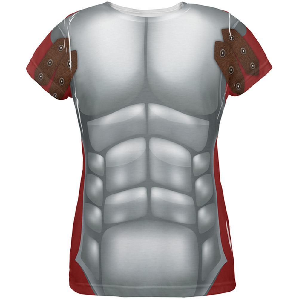 Halloween Roman Gladiator Costume All Over Womens T Shirt