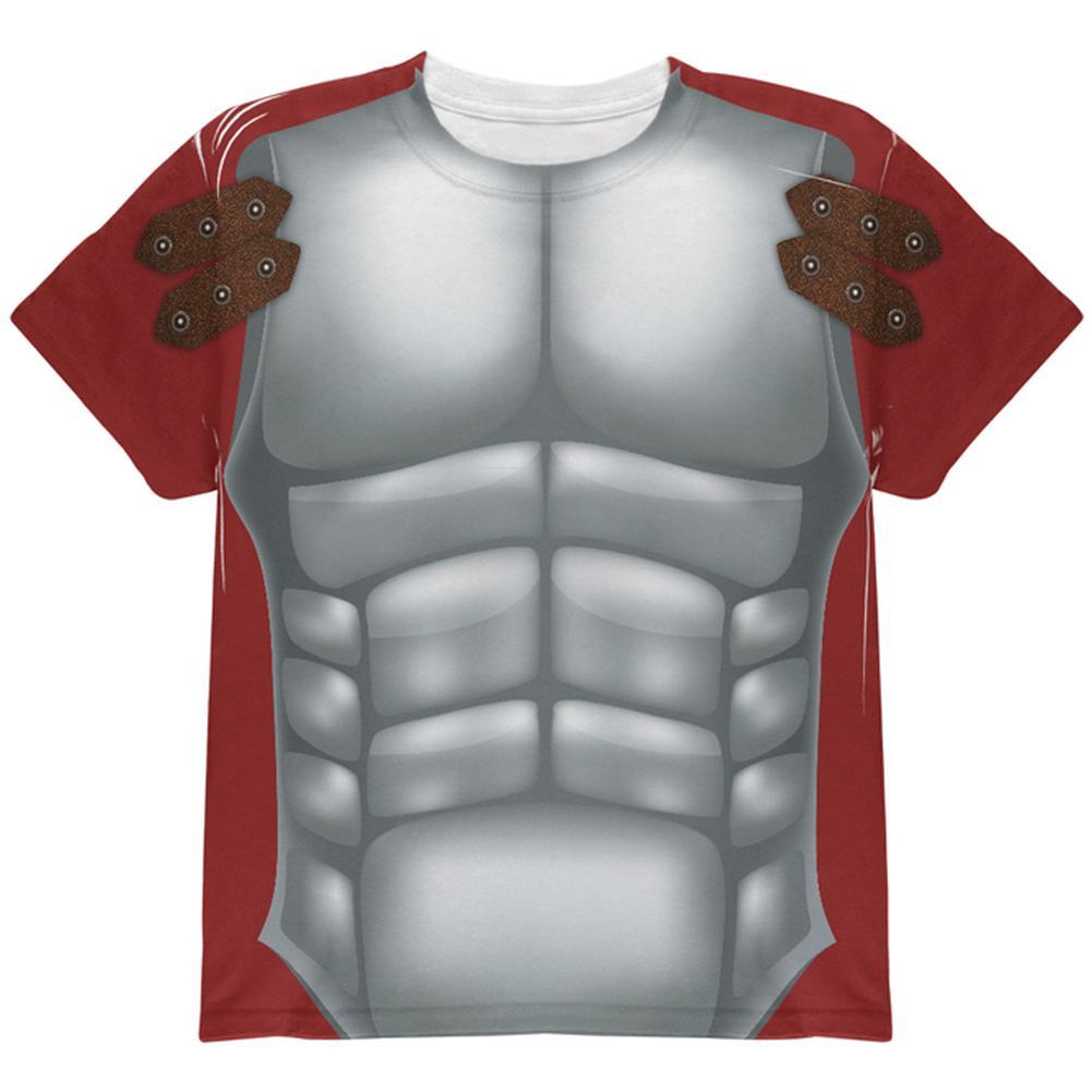 Halloween Roman Gladiator Costume All Over Youth T Shirt