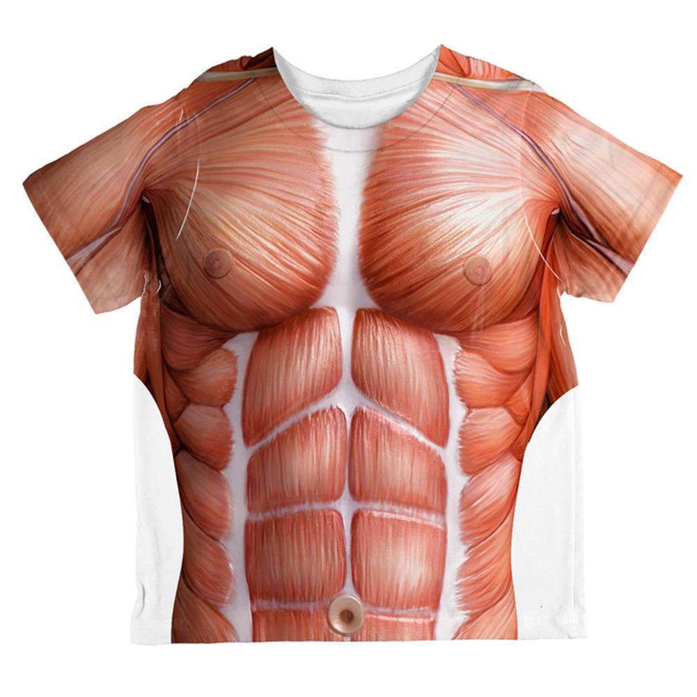 Halloween Muscle Anatomy Costume All Over Toddler T Shirt