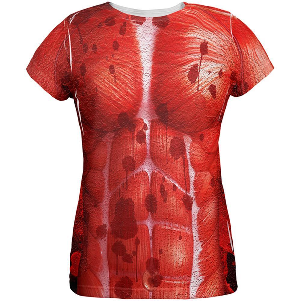 Halloween Skinned Alive Horror Movie Costume All Over Womens T Shirt