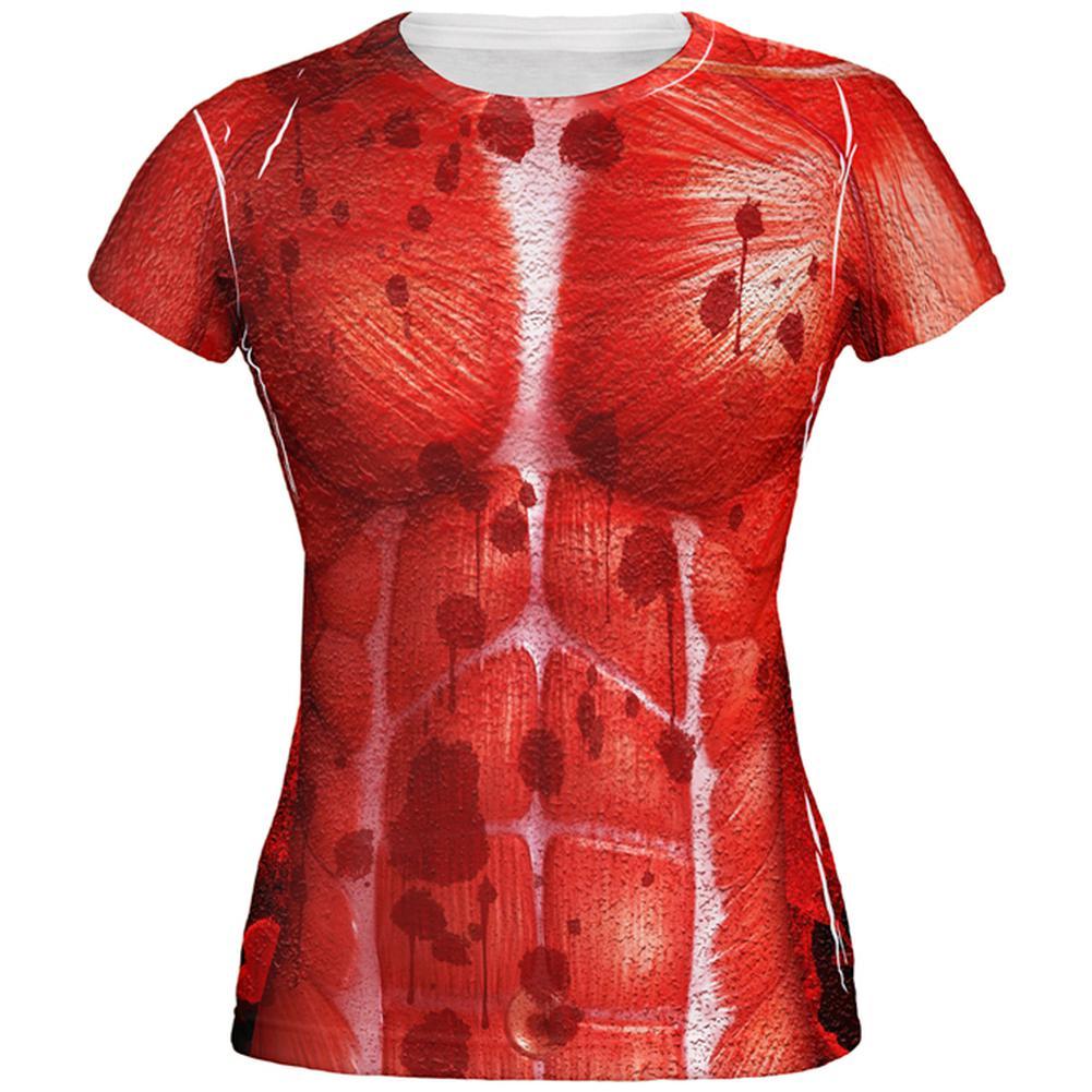 Halloween Skinned Alive Horror Movie Costume All Over Juniors T Shirt