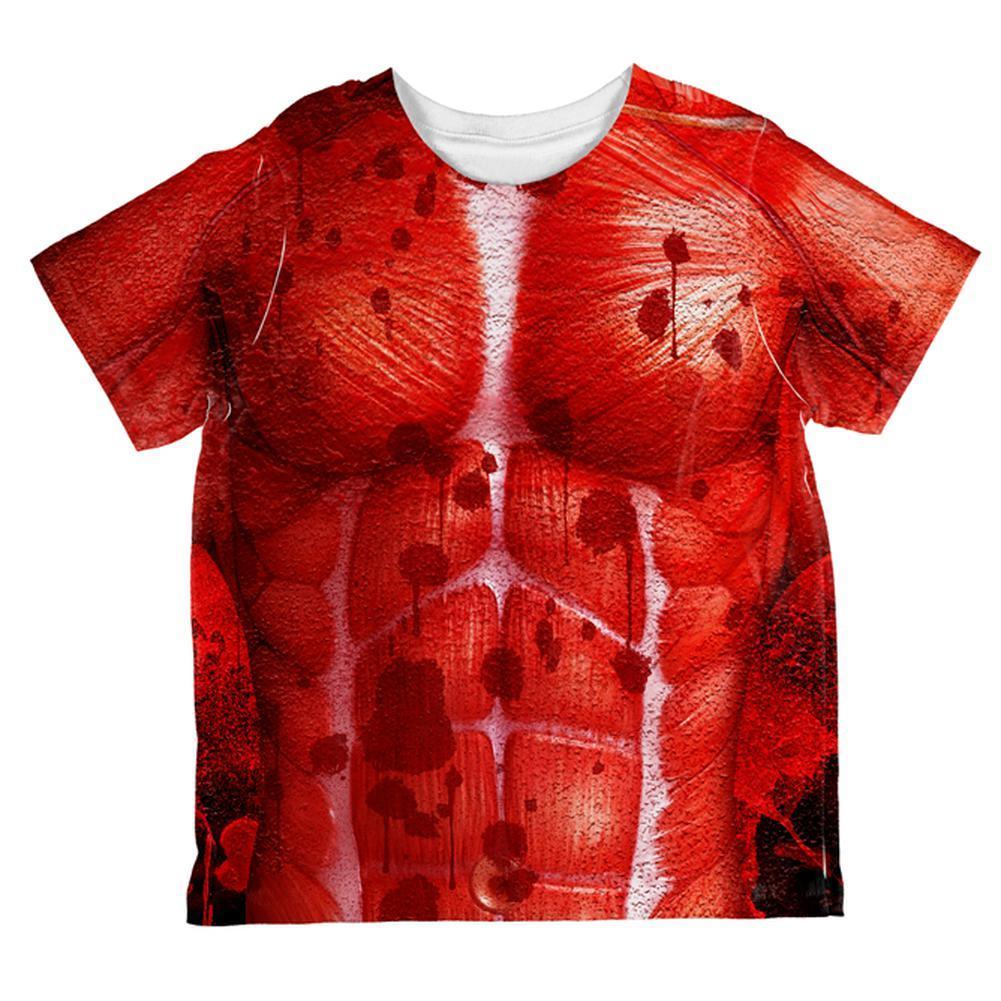 Halloween Skinned Alive Horror Movie Costume All Over Toddler T Shirt