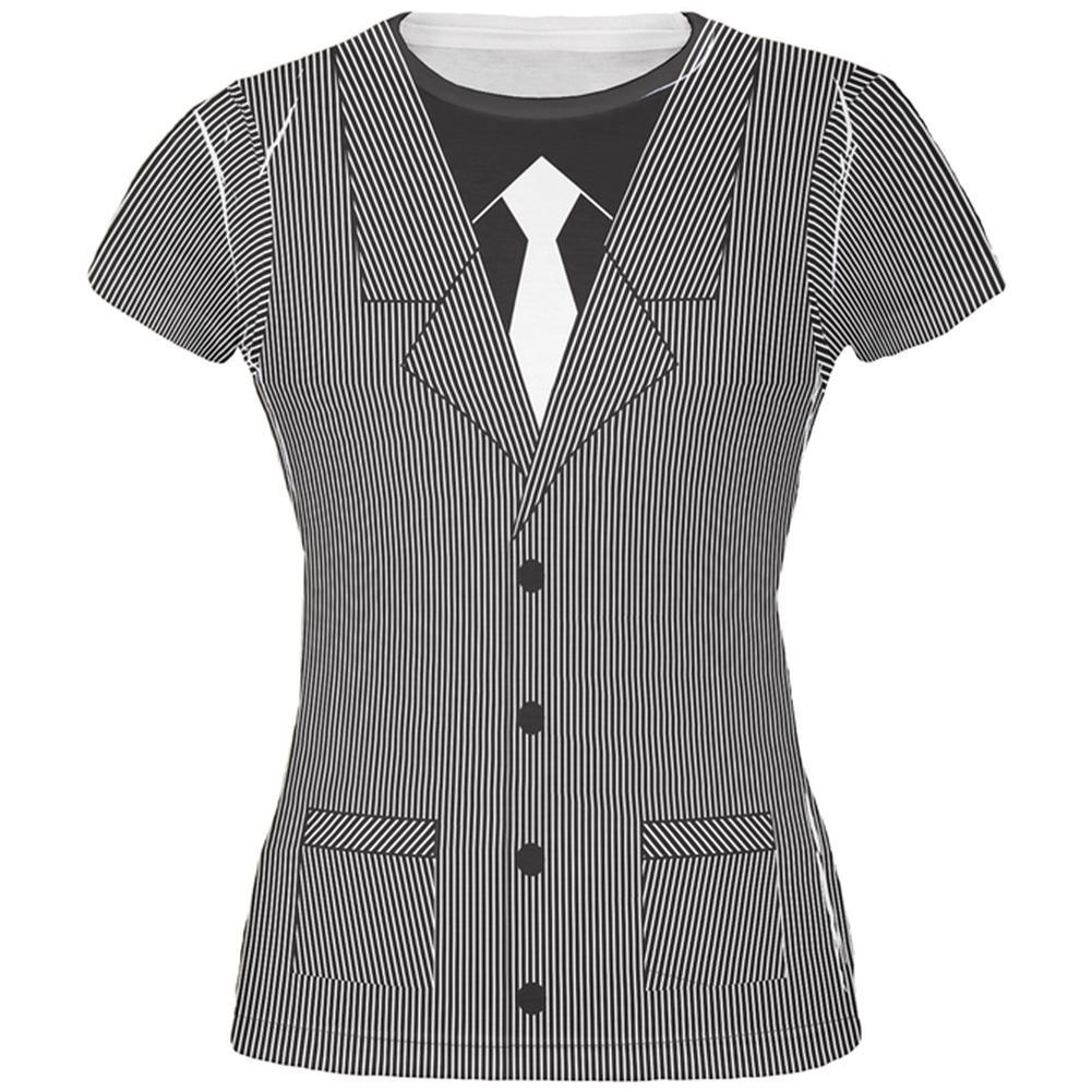 Halloween 20's Gangster Costume All Over Juniors T Shirt