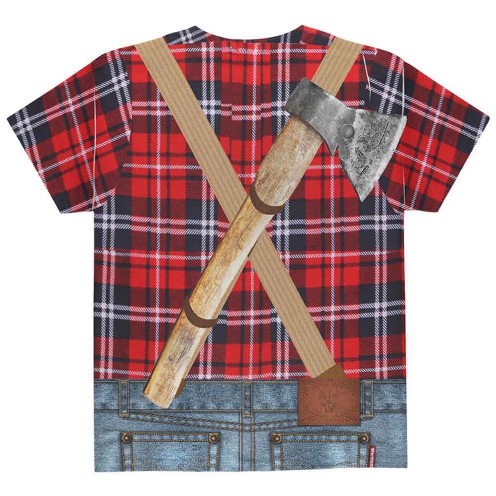 Halloween Lumberjack Costume All Over Youth T Shirt