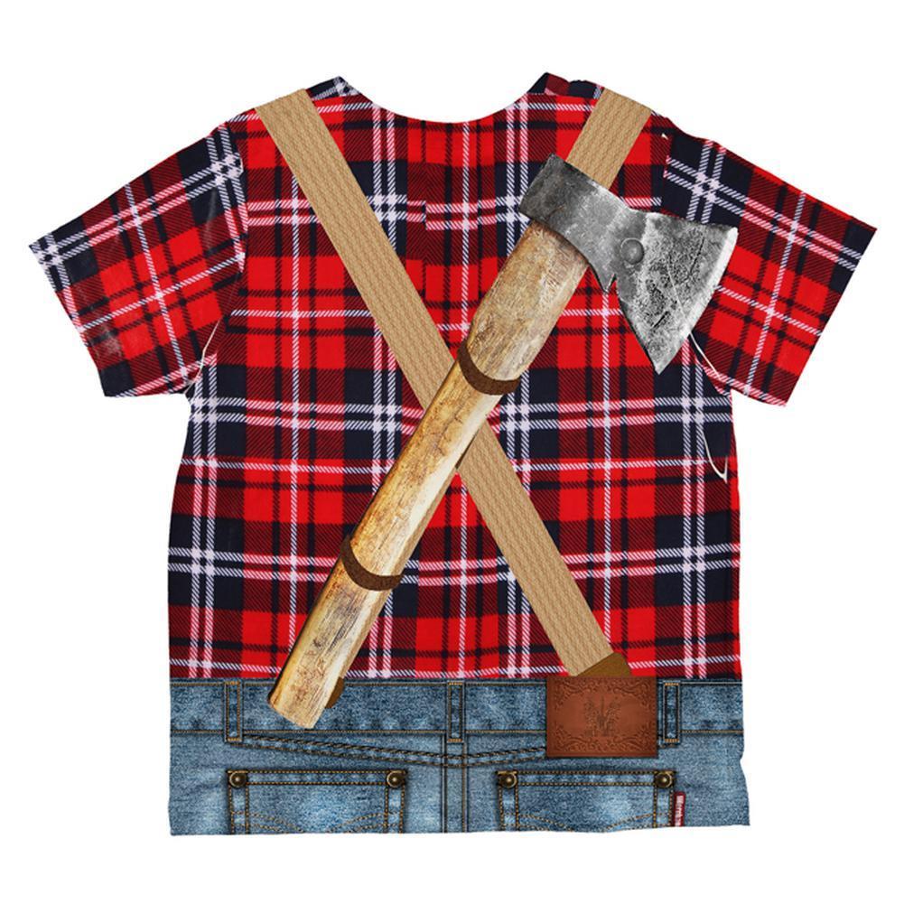 Halloween Lumberjack Costume All Over Toddler T Shirt