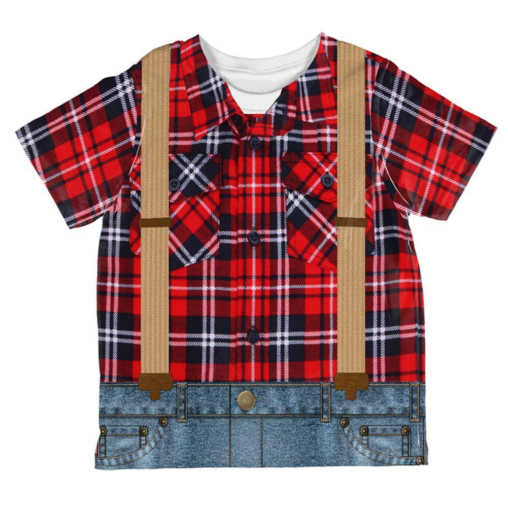 Halloween Lumberjack Costume All Over Toddler T Shirt