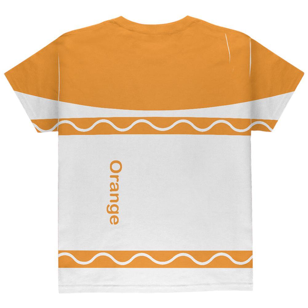 Halloween Marker Costume Orange All Over Youth T Shirt