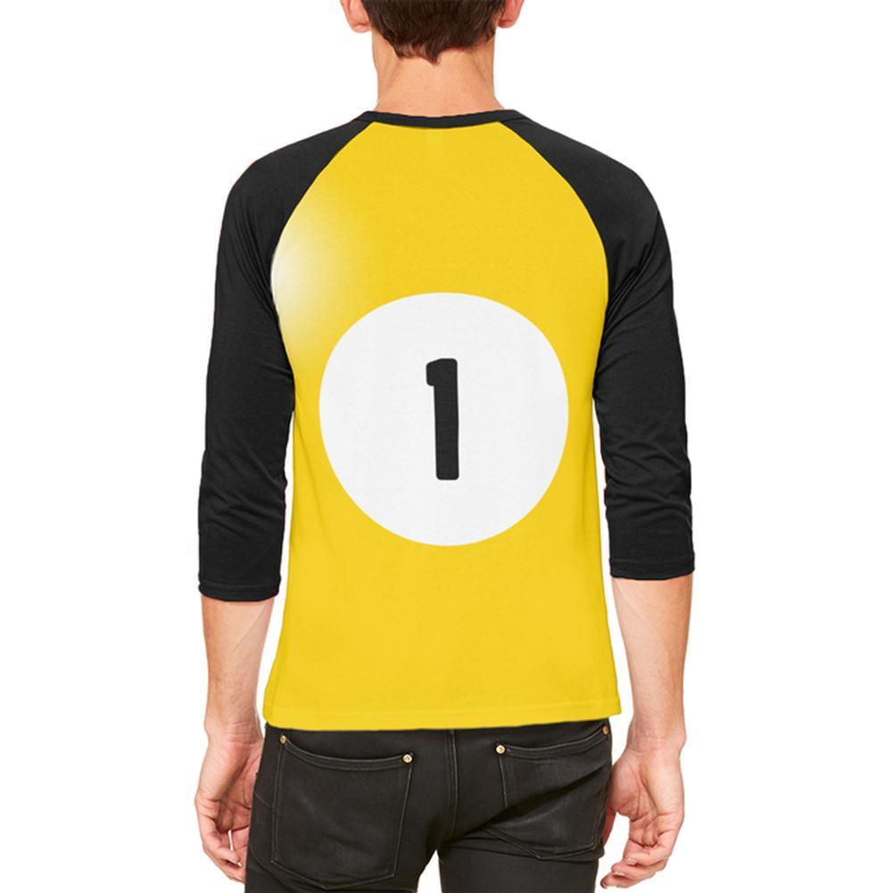 Halloween Billiard Pool Ball One Costume All Over Mens Raglan T Shirt