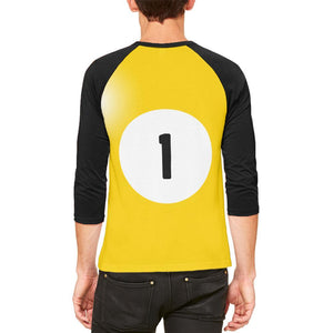 Halloween Billiard Pool Ball One Costume All Over Mens Raglan T Shirt