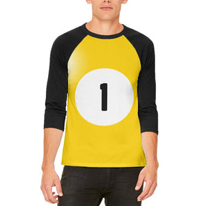 Halloween Billiard Pool Ball One Costume All Over Mens Raglan T Shirt