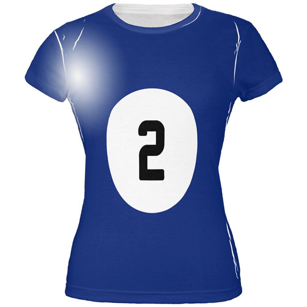 Halloween Billiard Pool Ball Two Costume Juniors T Shirt