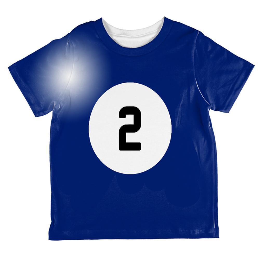 Halloween Billiard Pool Ball Two Costume Toddler T Shirt