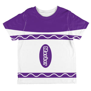 Halloween Marker Costume Purple All Over Toddler T Shirt