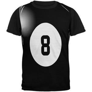 Halloween Billiard Pool Ball Eight Costume Mens Black Back T Shirt