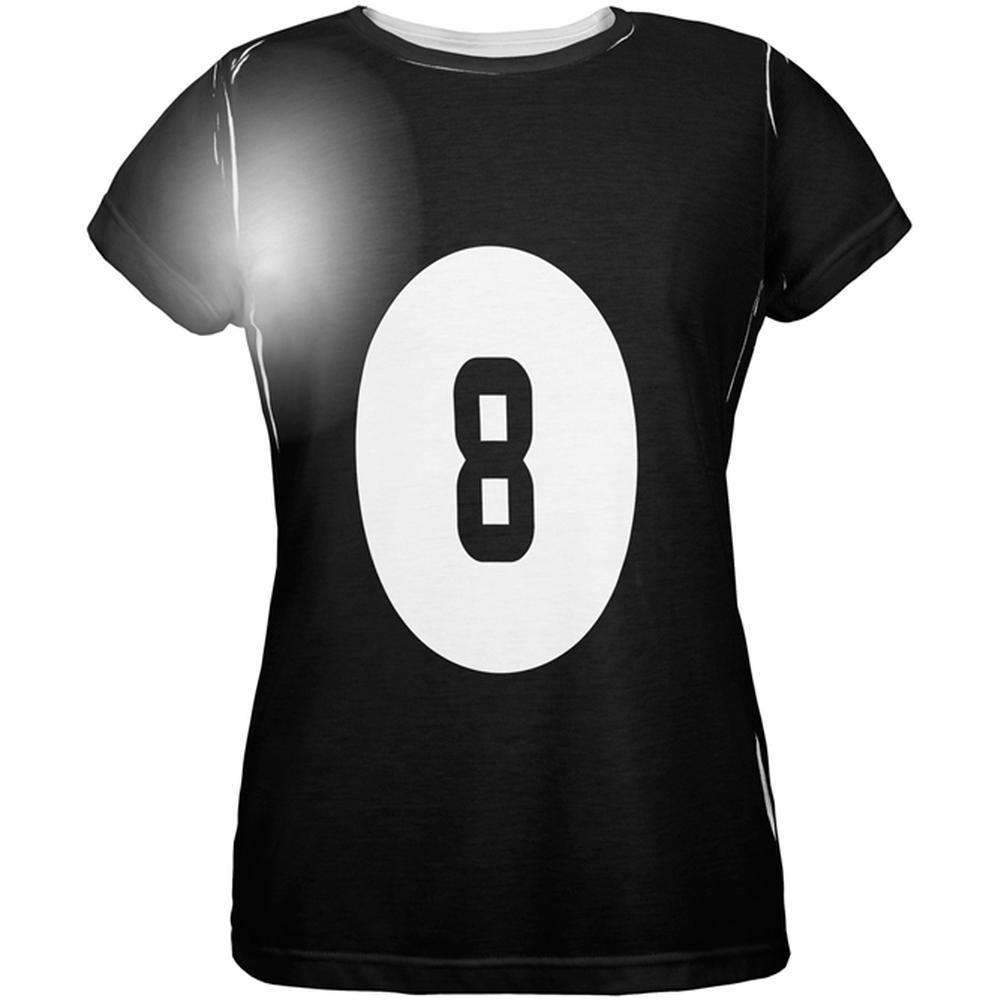 Halloween Billiard Pool Ball Eight Costume Womens T Shirt