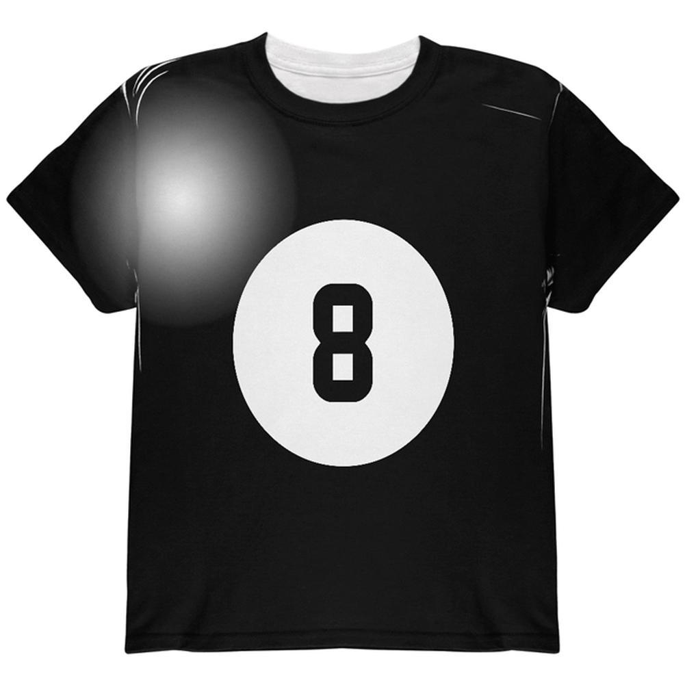Halloween Billiard Pool Ball Eight Costume Youth T Shirt