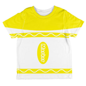 Halloween Marker Costume Yellow All Over Toddler T Shirt