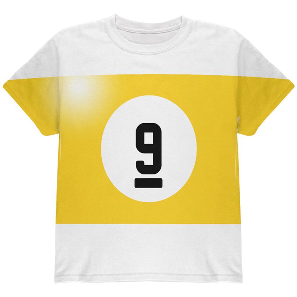 Halloween Billiard Pool Ball Nine Costume Youth T Shirt