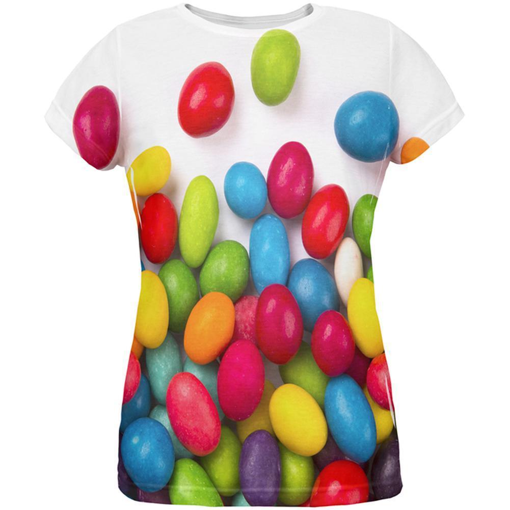 Halloween Jelly Beans All Over Womens T Shirt