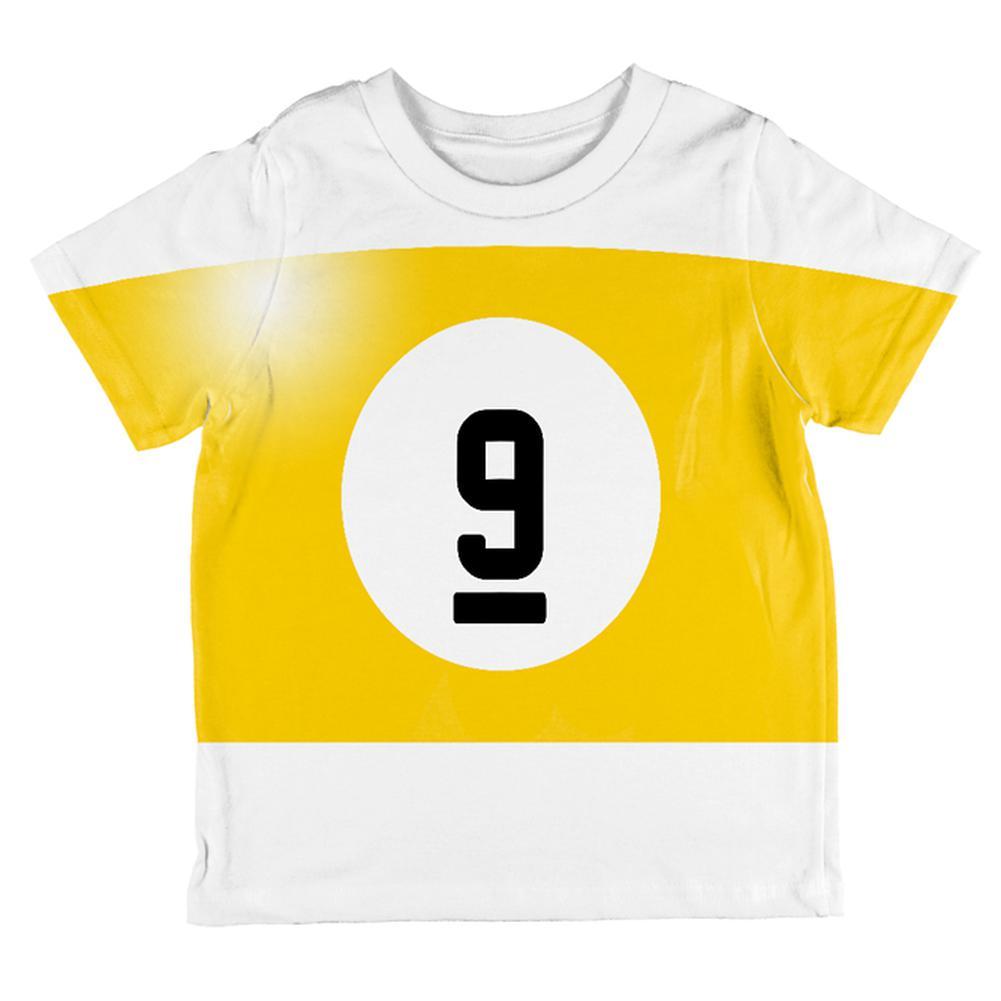 Halloween Billiard Pool Ball Nine Costume Toddler T Shirt