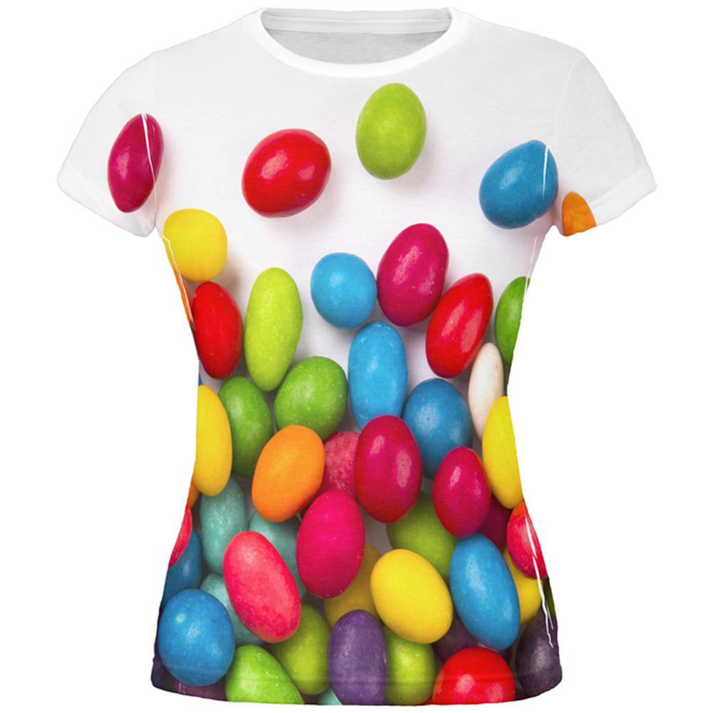 Halloween Jelly Beans All Over Juniors T Shirt