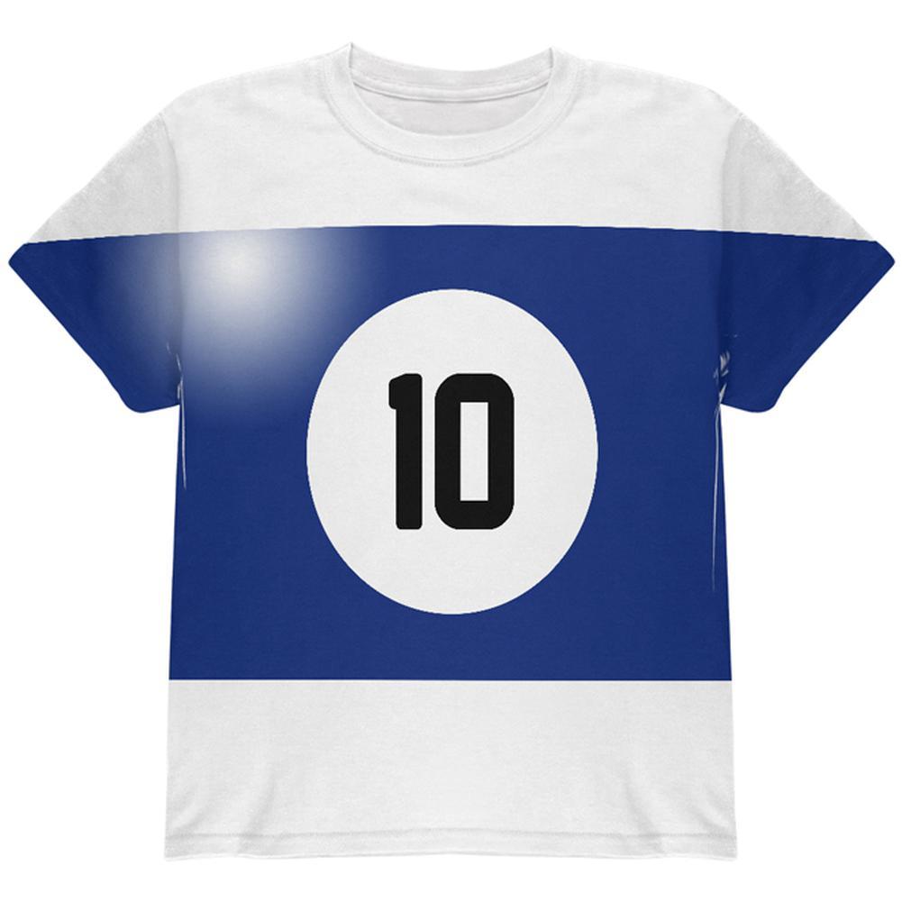 Halloween Billiard Pool Ball Ten Costume Youth T Shirt