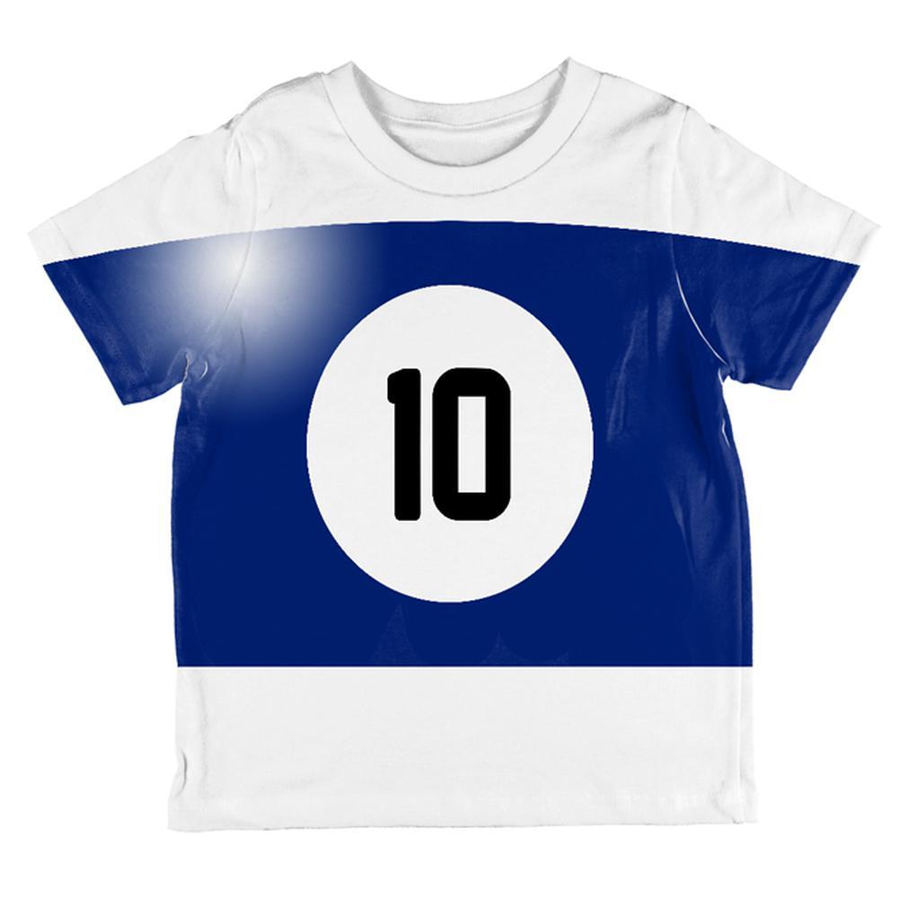 Halloween Billiard Pool Ball Ten Costume Toddler T Shirt
