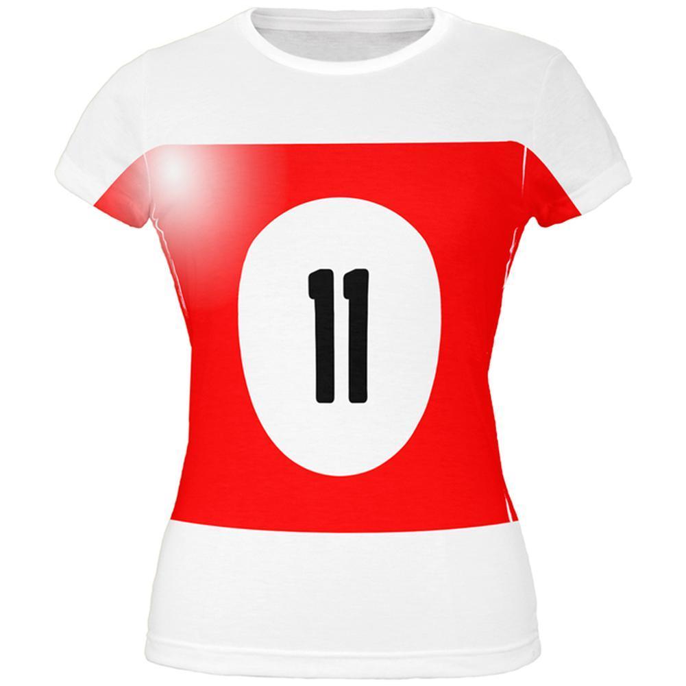 Halloween Billiard Pool Ball Eleven Costume Juniors T Shirt