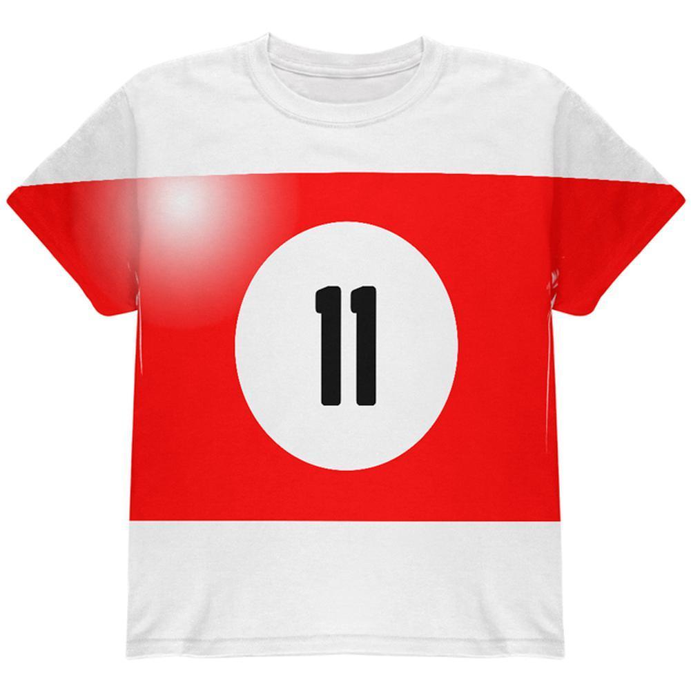 Halloween Billiard Pool Ball Eleven Costume Youth T Shirt