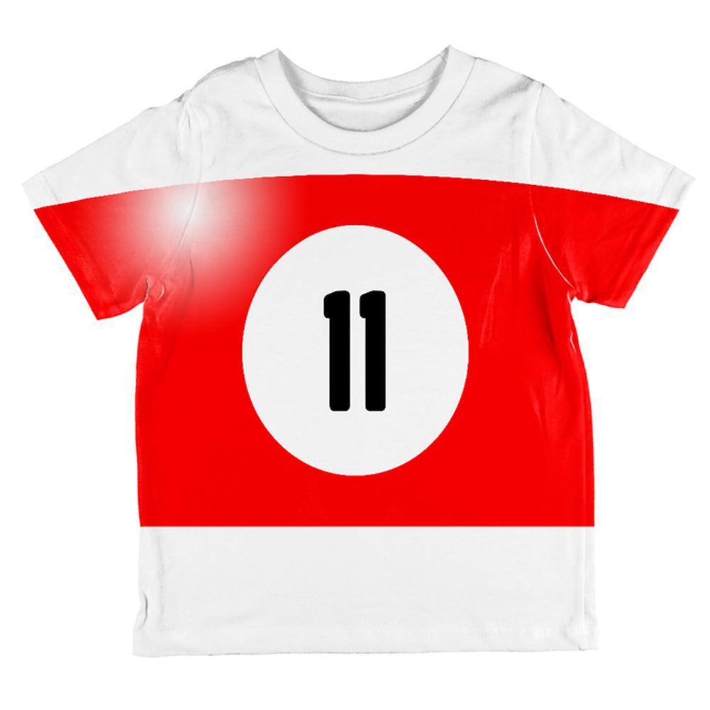 Halloween Billiard Pool Ball Eleven Costume Toddler T Shirt