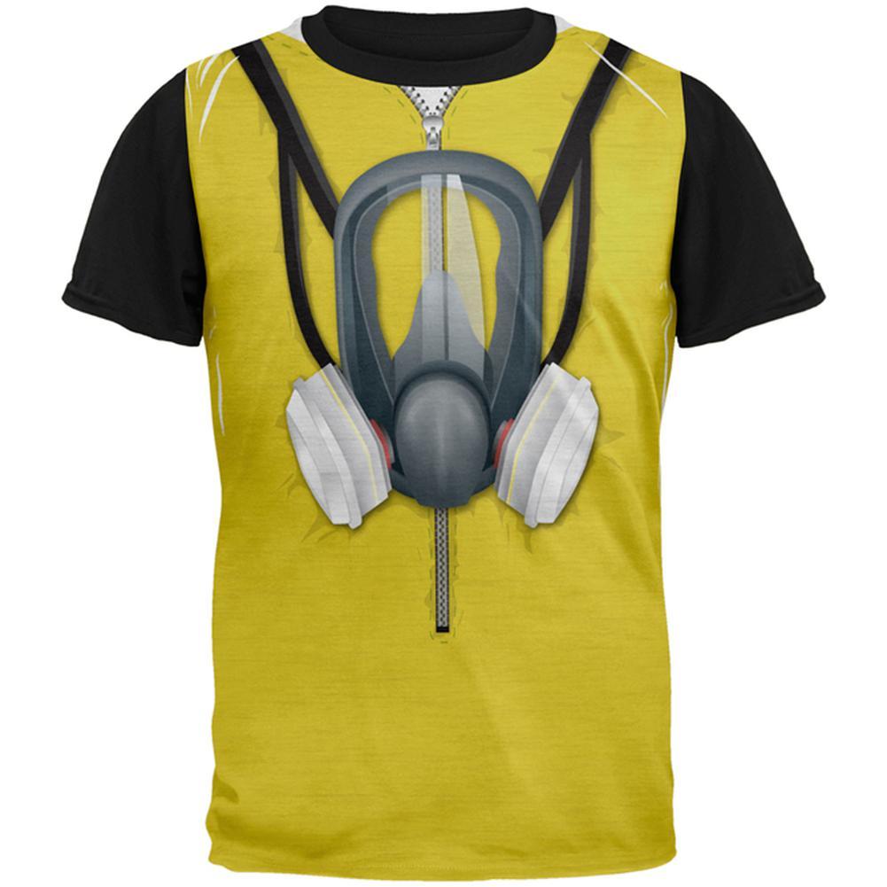 Lab Cooker Hazmat Suit Costume All Over Mens Black Back T Shirt