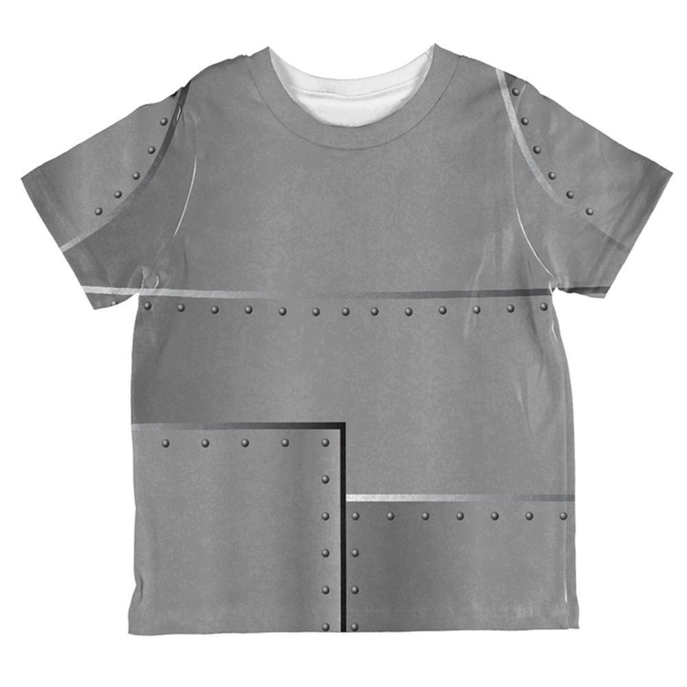 Halloween Robot Rivets Costume Steel All Over Toddler T Shirt