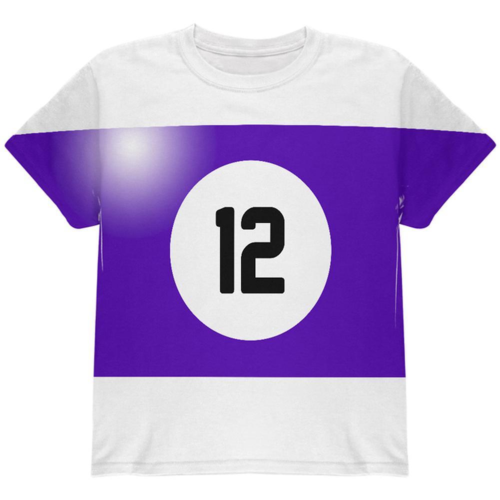 Halloween Billiard Pool Ball Twelve Costume Youth T Shirt