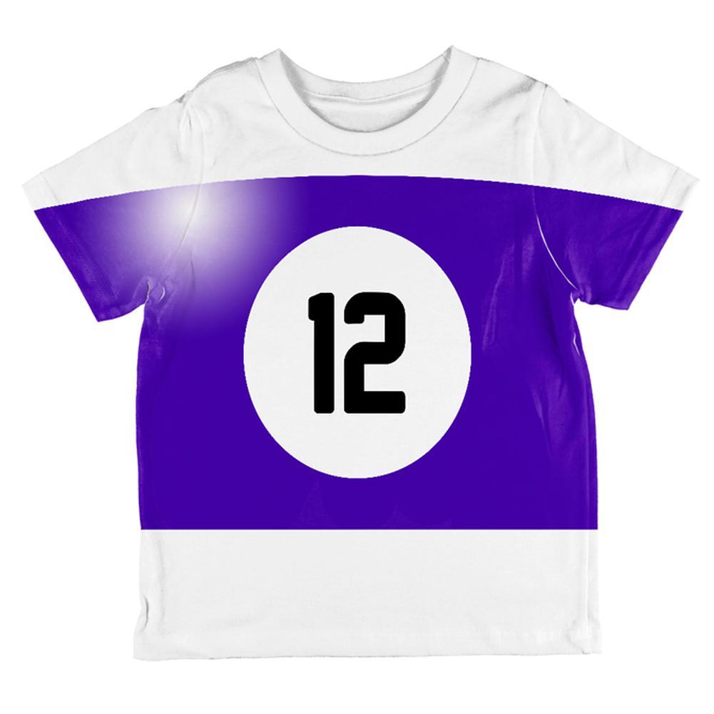 Halloween Billiard Pool Ball Twelve Costume Toddler T Shirt
