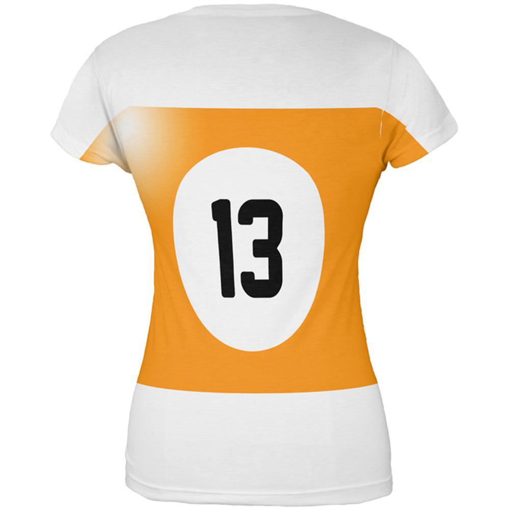 Halloween Billiard Pool Ball Thirteen Costume Juniors T Shirt