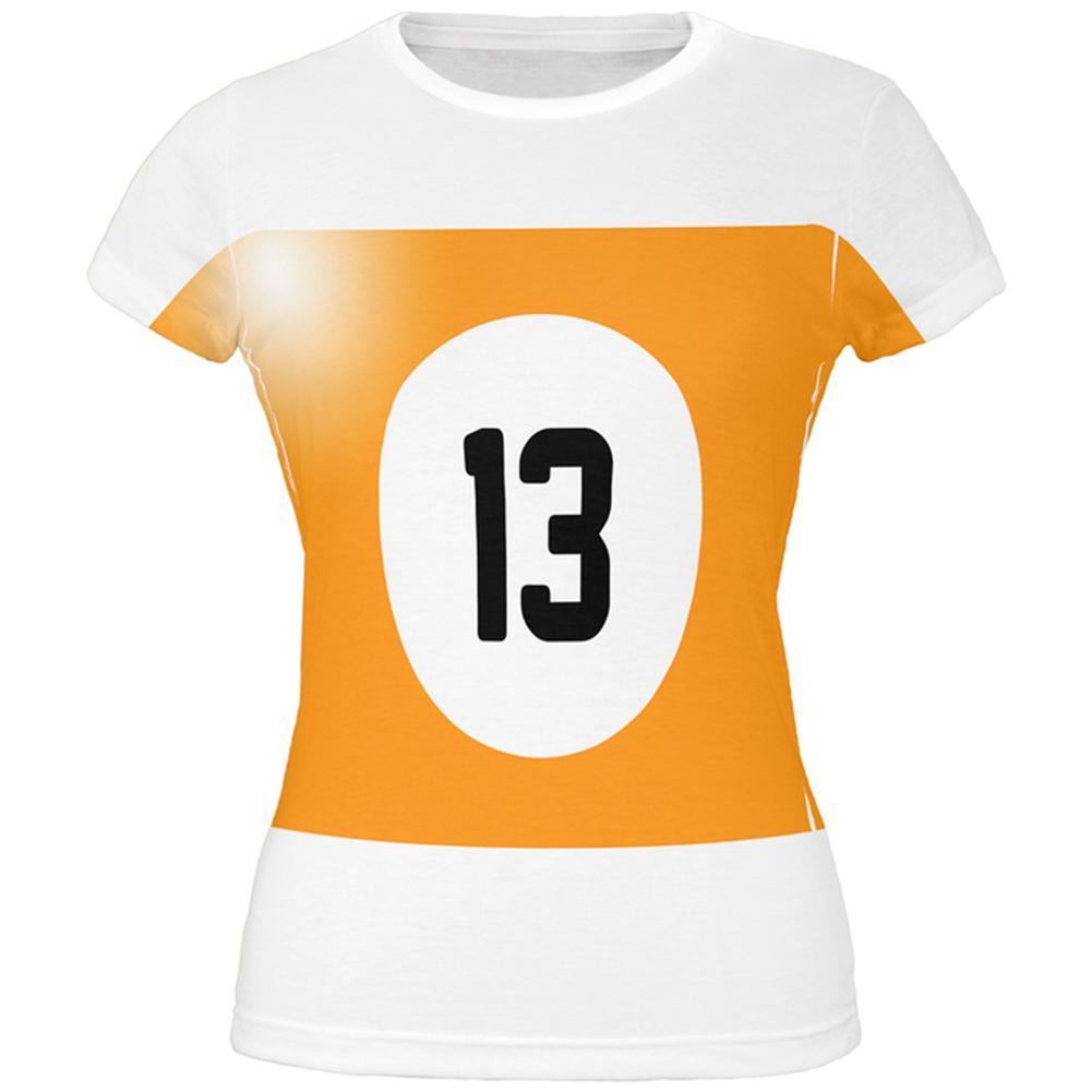 Halloween Billiard Pool Ball Thirteen Costume Juniors T Shirt