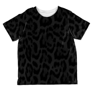 Halloween Black Leopard Costume All Over Toddler T Shirt