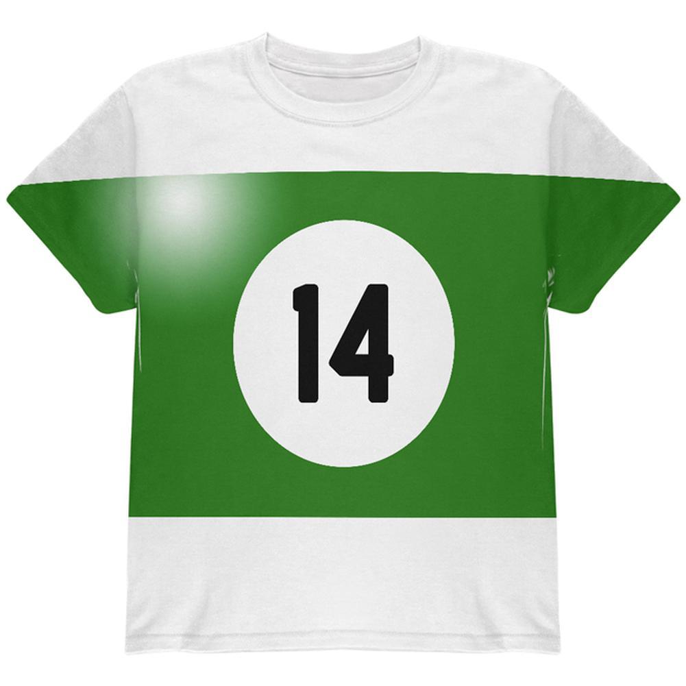 Halloween Billiard Pool Ball Fourteen Costume Youth T Shirt