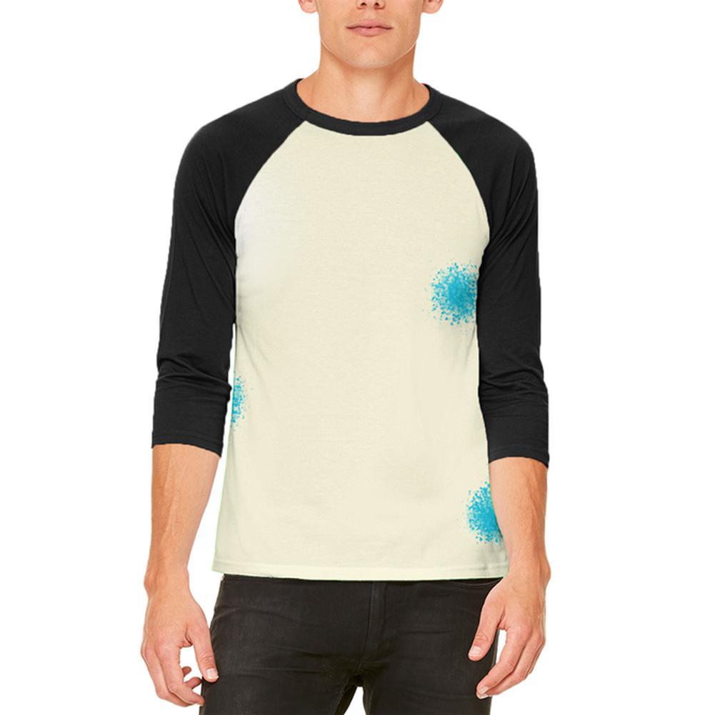 Halloween Billiard Pool Cue Ball Costume Mens Raglan T Shirt