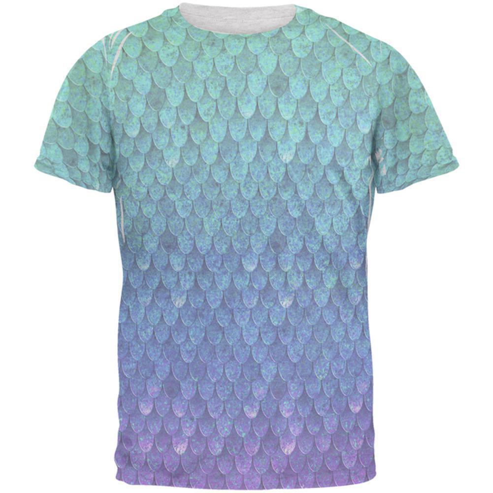 Halloween Mermaid Scales Costume Men's Soft T-Shirt