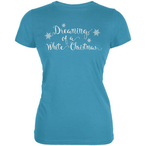 Dreaming of a White Christmas Juniors Soft T Shirt