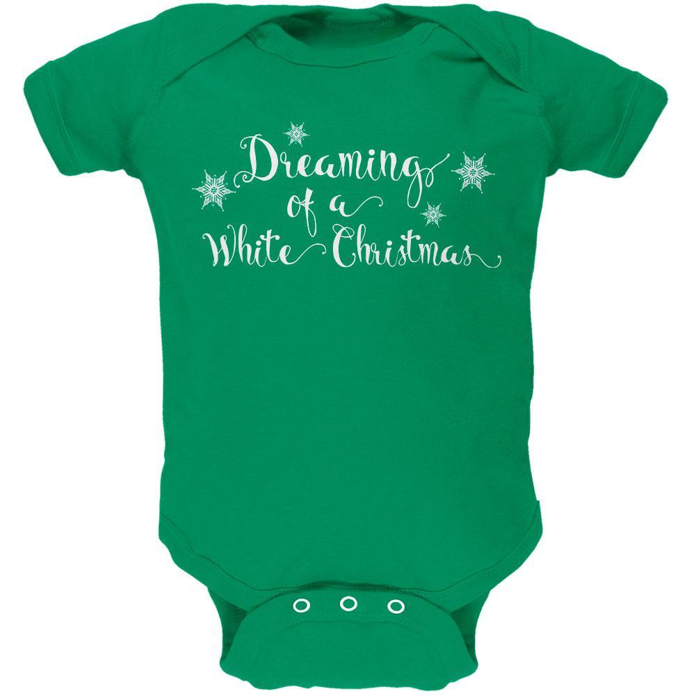 Dreaming of a White Christmas Soft Baby One Piece