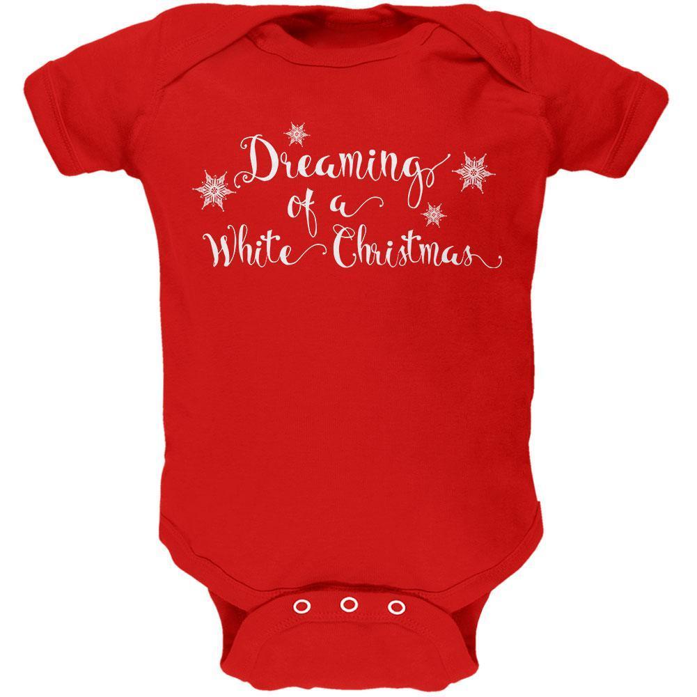 Dreaming of a White Christmas Soft Baby One Piece