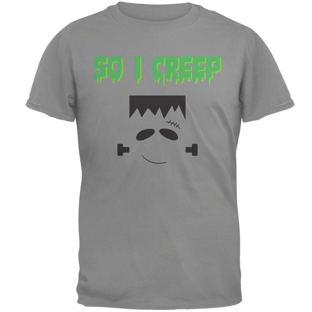 Halloween So I Creep Frankenstein Mens T Shirt