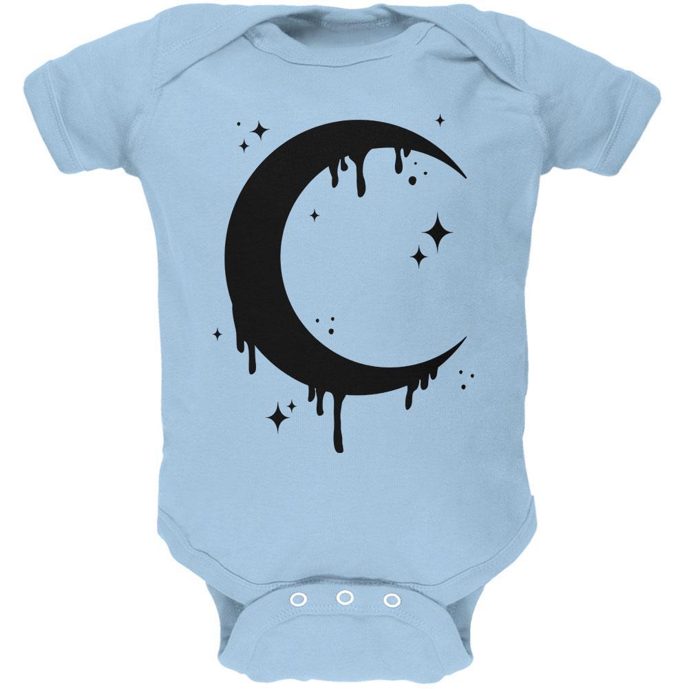 Halloween Dripping Crescent Moon Soft Baby One Piece