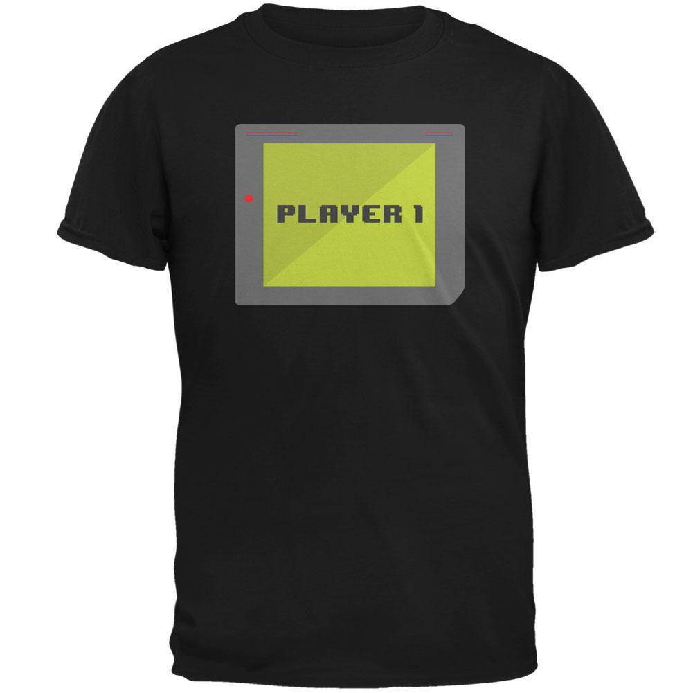 Halloween Old School Gamer Player 1 Mens T Shirt